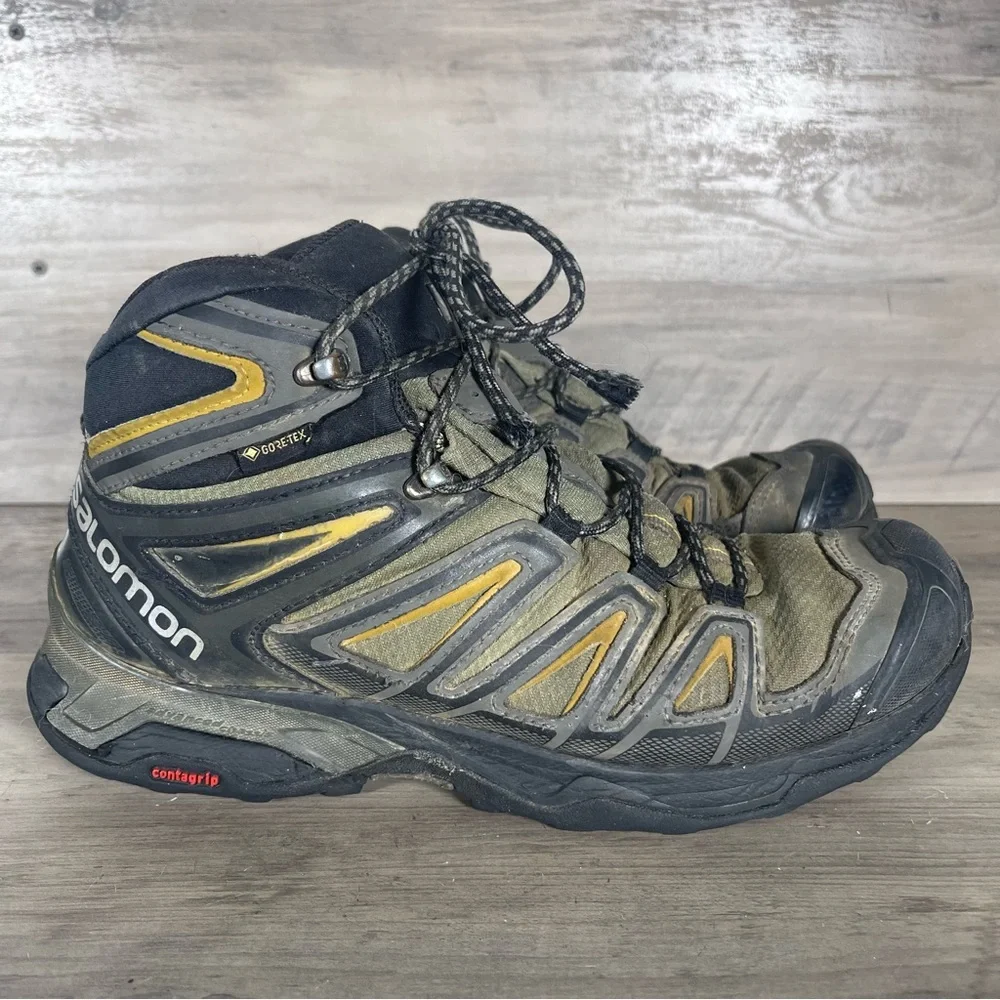 Salomon X Ultra 3 Mid‎ GTX Gore-Tex Contagrip Mens 8 Gorpcore Hiking Trail Boots